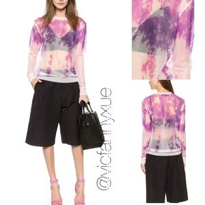 Alexander Wang tie dye sheer top xs